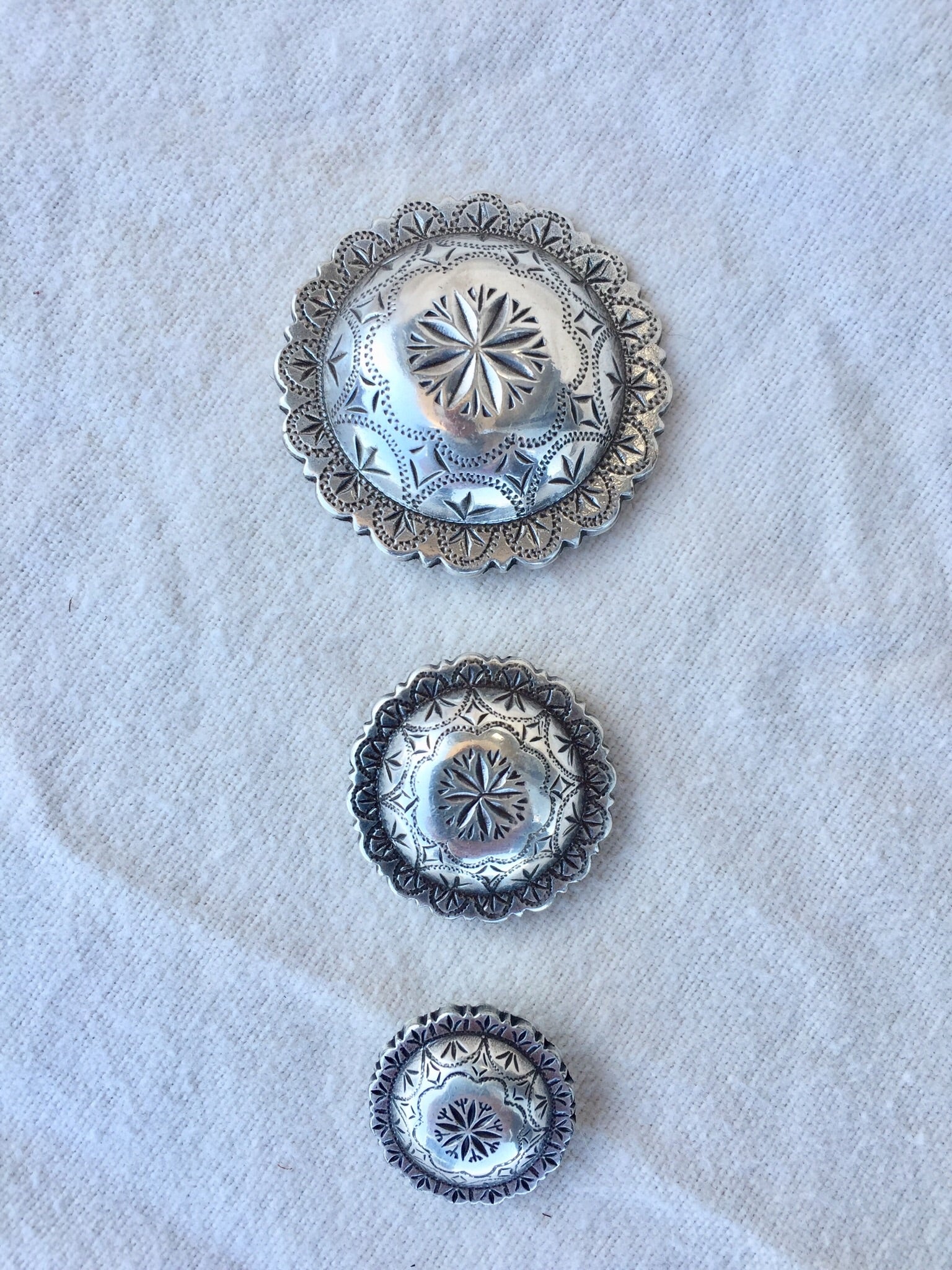 Visalia Concho Antique Silver