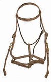 R.J. Mfg. Flat Braid Halter/Bridle Combo 5/8"