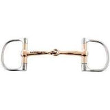 Korsteel Copper Single Joint Mouth Dee Ring Snaffle