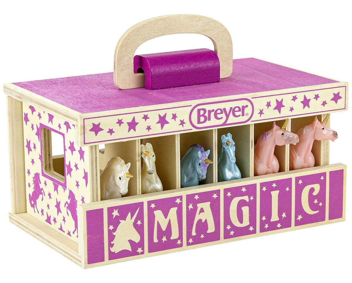 Breyer Unicorn Magic Wood Carry Stable